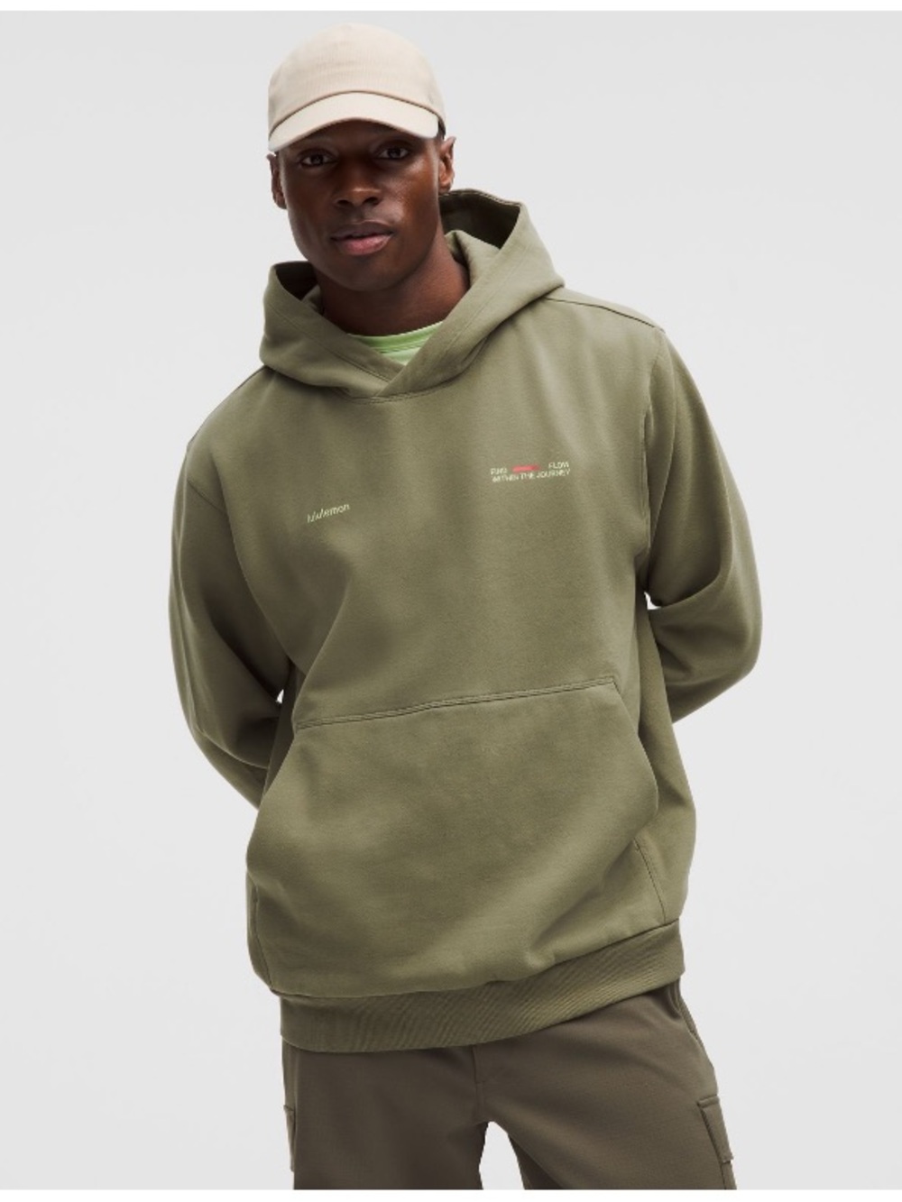 lululemon athletica Men’s Pullover Hoodie - Olive Green